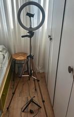 Ring light, Ophalen, Zo goed als nieuw, Lamp of Flitsset