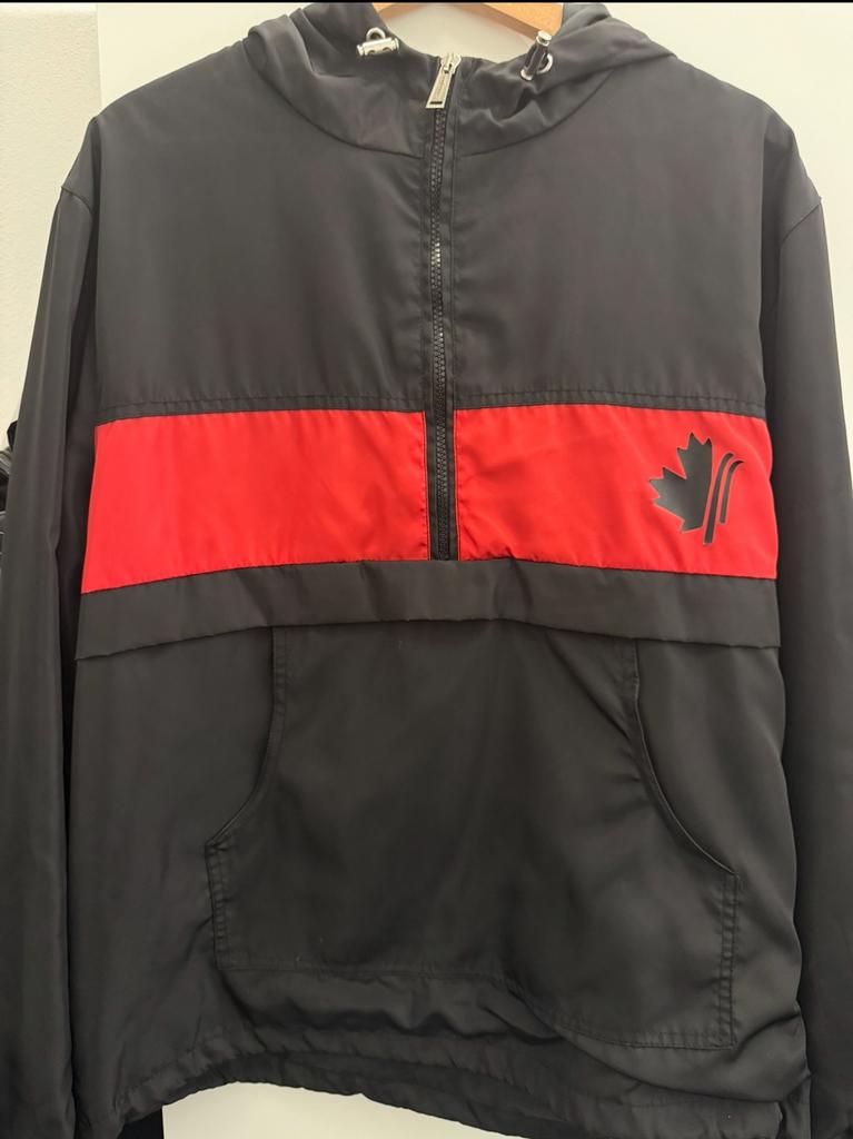 Zwart/Rode Dsquared 2 Jas, Ophalen of Verzenden, Nieuw, Maat 56/58 (XL), Zwart