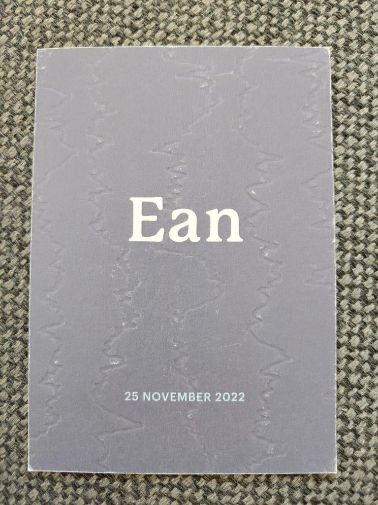 2022 met hartslag lijn, Ophalen of Verzenden, 2000 tot heden, Geboortekaartje