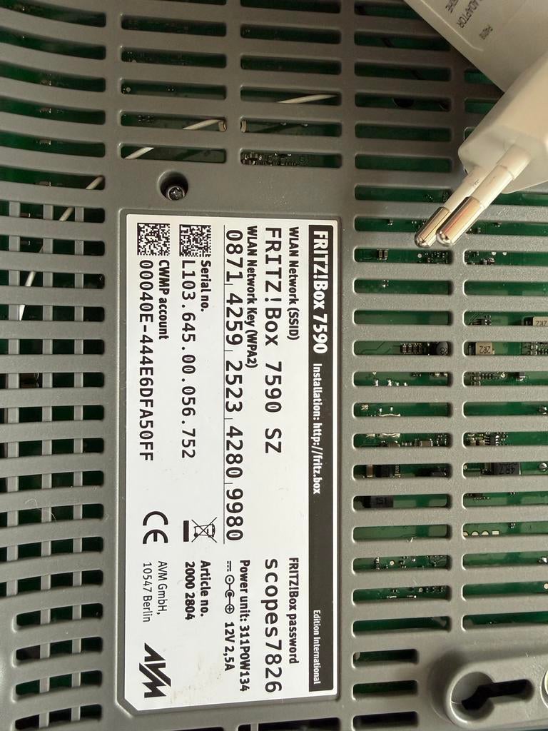 FRITZ!Box 7590, Computers en Software, Routers en Modems, Ophalen of Verzenden, Gebruikt, Router