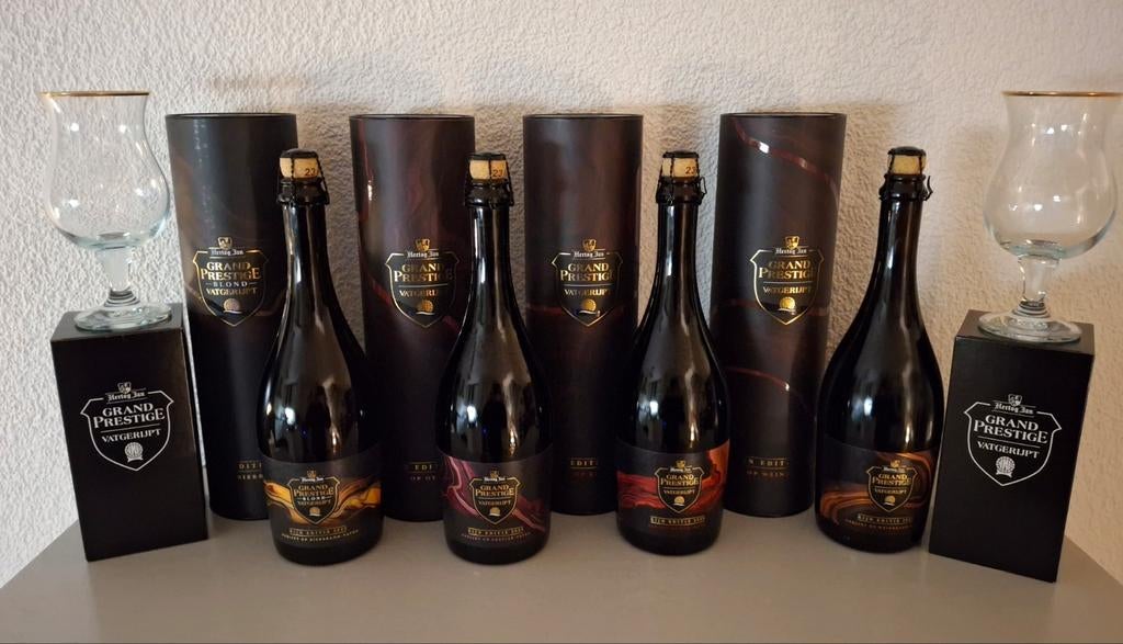 Hertog Jan Grand Prestige Vatgerijpt 2025, Rijn Editie, Verzamelen, Biermerken, Ophalen of Verzenden, Nieuw, Flesje(s), Hertog Jan