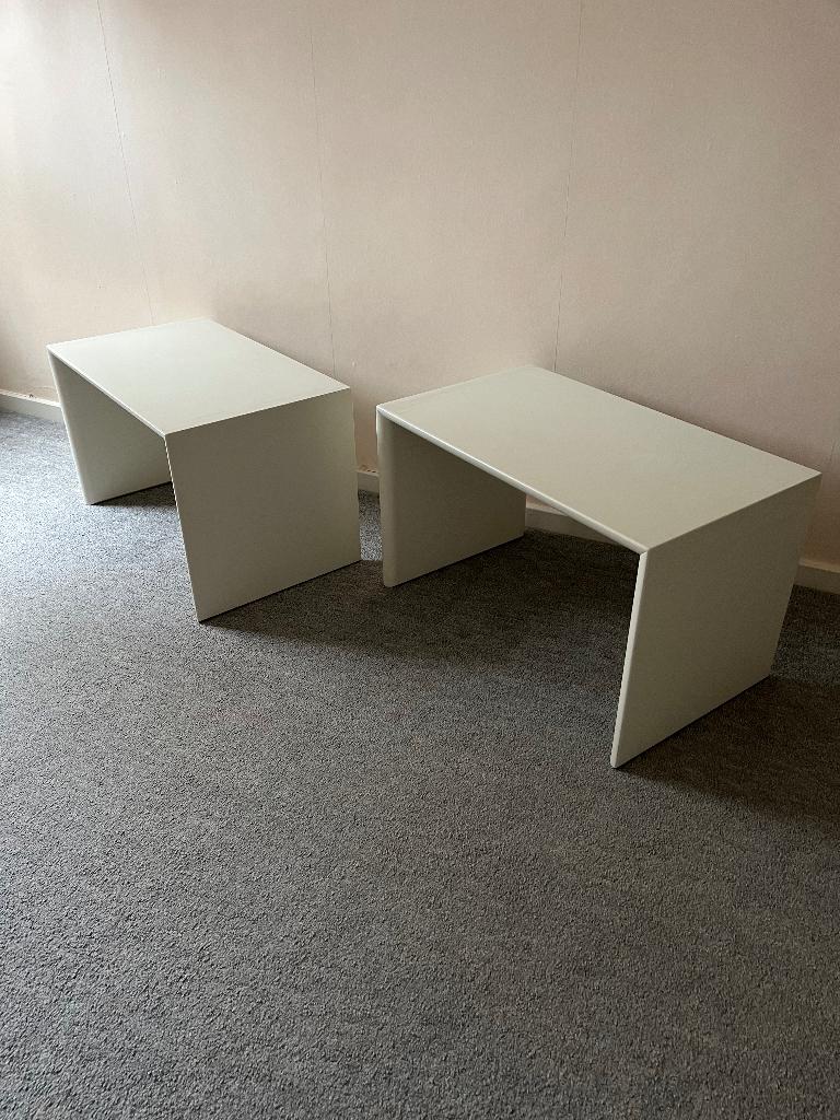 Leolux bijzettafeltjes Maya, Huis en Inrichting, Tafels | Bijzettafels, Minder dan 45 cm, Gebruikt, 55 tot 75 cm, Rechthoekig