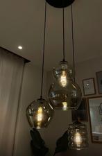 Prachtige hanglamp rookglas, Huis en Inrichting, Ophalen, Zo goed als nieuw, Glas, 75 cm of meer