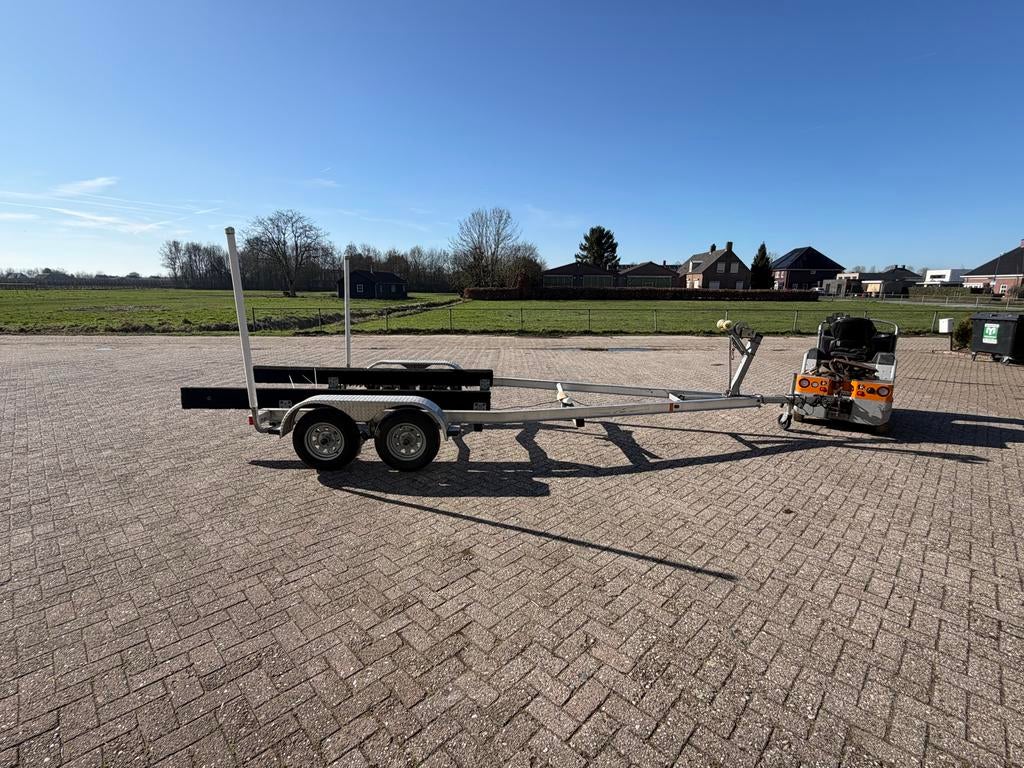 Te koop alluminium stallingstrailer/boottrailer, Watersport en Boten, Boottrailers, Ophalen, Minder dan 1500 kg, Gebruikt, Overige typen