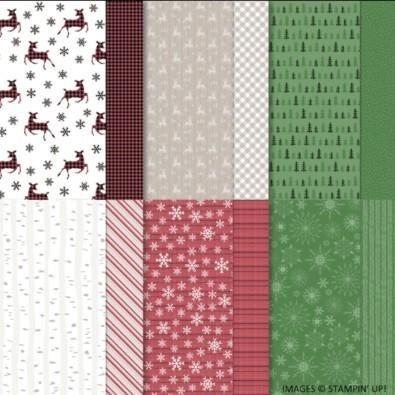 Peacefull Minds Designpapier 30,5x30,5 cm Stampin Up NIEUW, Ophalen of Verzenden, Nieuw, Overige thema's, Blanco kaart of Basiskaart