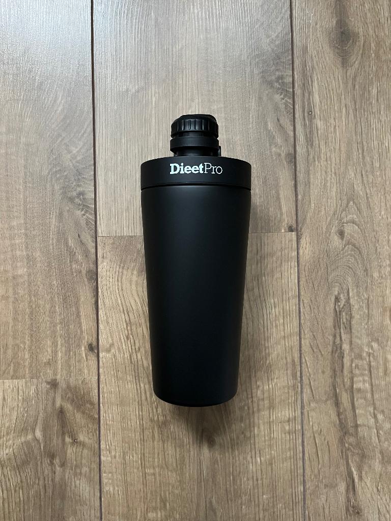 2x luxe Dieet Pro shake beker shaker mat zwart, Ophalen of Verzenden, Nieuw