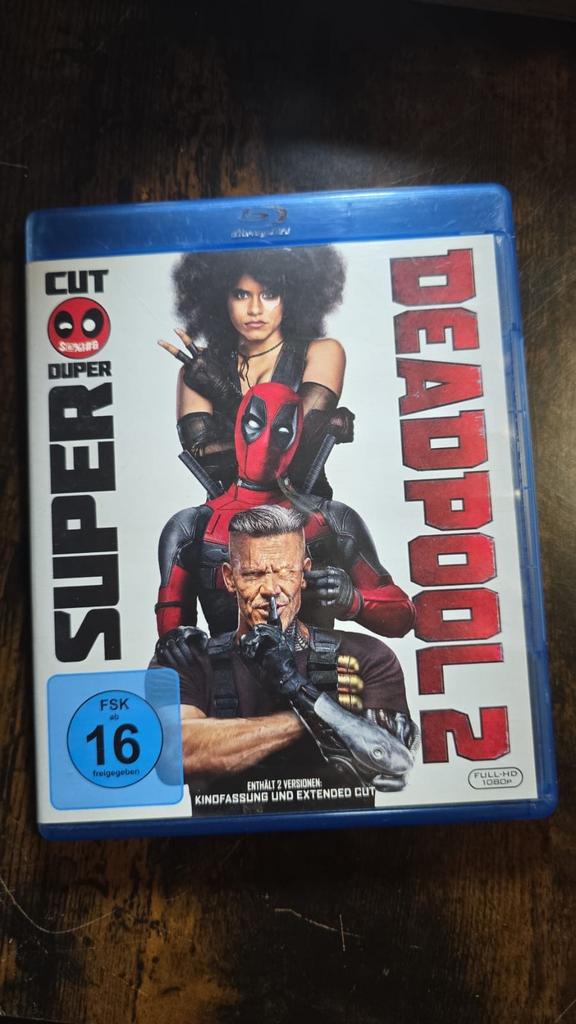 Deadpool 2 Blu-ray -( duitse import zonder nlo), Ophalen of Verzenden, Zo goed als nieuw, Actie