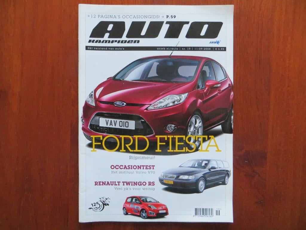 Autokampioen 19 2008 Ford Fiesta, Renault Twingo RS, 959, Boeken, Ophalen of Verzenden, Nieuw, Ford