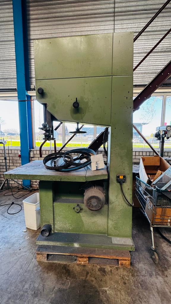 Industriële lintzaag 380V Agazzani bandzaag zware uitvoering, Ophalen, Gebruikt, 70 mm of meer, Lintzaag