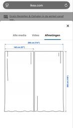 IKEA MAJGULL Verduisterende gordijnen, 1x grijs, 145x300 cm, 100 tot 150 cm, 200 cm of meer, Nieuw, Ophalen of Verzenden