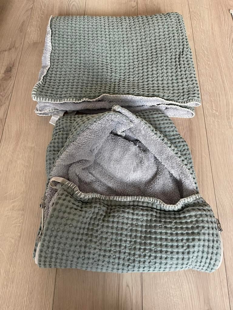 Maxi cosi voetenzak en deken Koeka (oslo), Ophalen of Verzenden, Gebruikt, 100 cm of meer, Deken