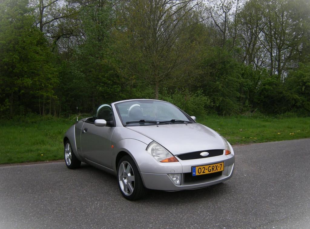 Ford Streetka 1.6 Futura . Cabriolet . airco . leder . stoel, Leder, Bedrijf, Handgeschakeld, 2 stoelen
