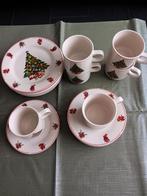 6 DELIG KERST KOFFIESERVIES., Antiek en Kunst, Ophalen of Verzenden