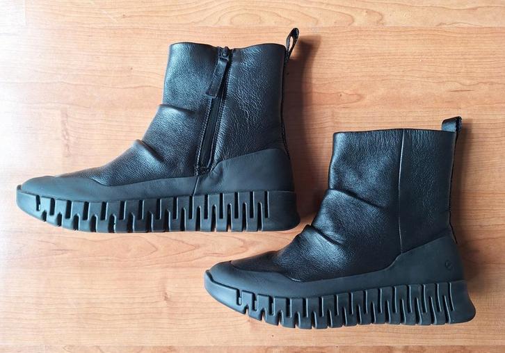 Nieuwe zwarte Ecco laarsjes, type GRUUV - Maat 41, Kleding | Dames, Schoenen, Nieuw, Lage of Enkellaarzen, Zwart, Ophalen of Verzenden