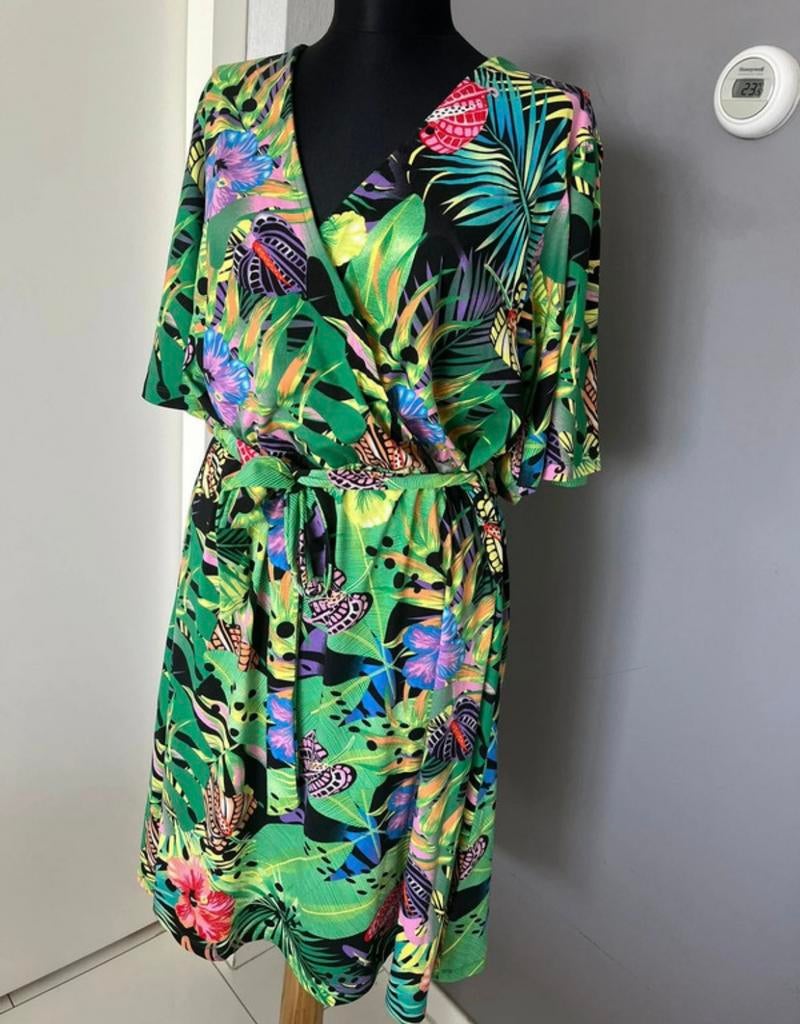 Ladies fashion jurk maat 42/44 zgan, Maat 42/44 (L), Ophalen of Verzenden, Zo goed als nieuw, Onder de knie