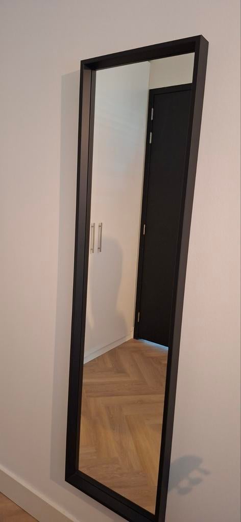 Ikea Nissedal spiegel zwart 150x40 cm, Huis en Inrichting, Woonaccessoires | Spiegels, Minder dan 50 cm, Ophalen of Verzenden