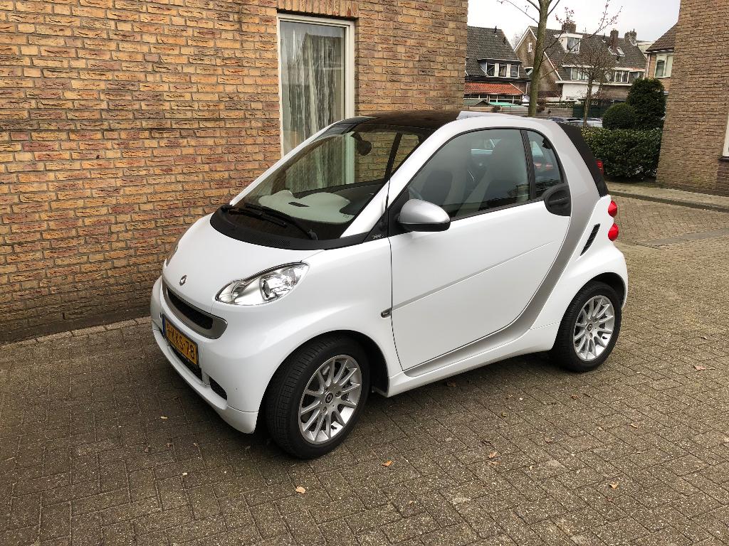 Smart ForTwo 1.0 52KW Coupe MHD AUT 2012 Wit, Auto's, Automaat, 18 €/maand, 999 cc, Hatchback