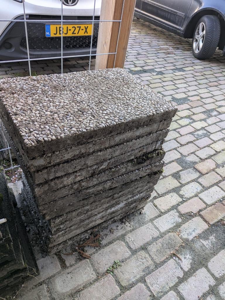 Betonnen tegels, Tuin en Terras, Tegels en Klinkers, Ophalen of Verzenden, Gebruikt, Beton, Terrastegels