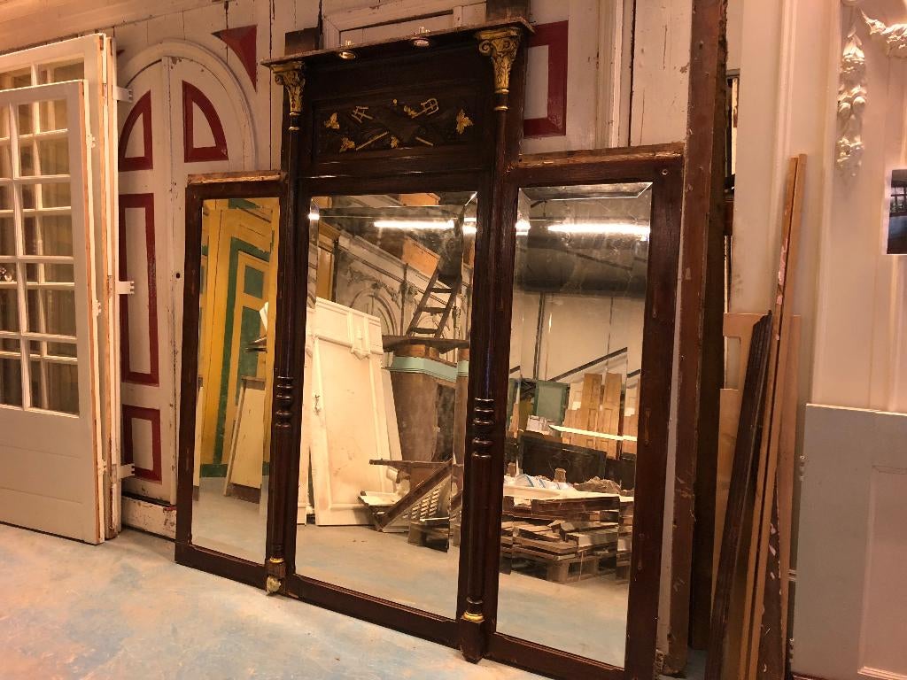Antieke 3 delige spiegel 193x193 cm., Ophalen