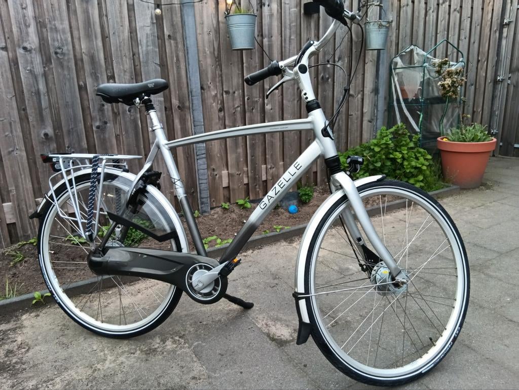 Gazelle Chamonix Comfort C8 herenfiets 61 cm, Ophalen, Versnellingen, Zo goed als nieuw, 61 tot 65 cm