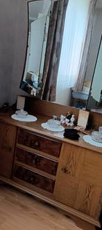 Vintage wastafel met spiegel en lades, Ophalen
