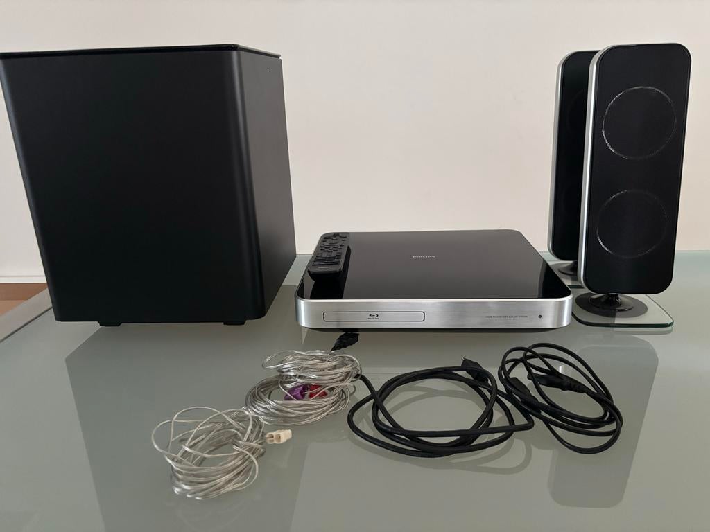 Philips Blu-ray Home Cinema Set met Subwoofer en 2 Speakers, Ophalen, Philips, Gebruikt, 2.1-systeem
