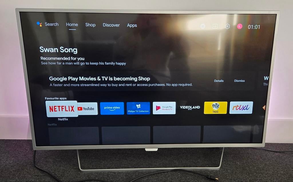 Philips Smart TV met Ambilight 43", Audio, Tv en Foto, Televisies, Ophalen, Philips, LED, 50 Hz