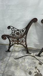 Antiek gietijzer werk tuinbank, Tuin en Terras, Tuinbanken, Ophalen, Gebruikt, Metaal