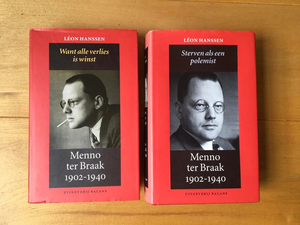 Leon Hanssen -Menno ter Braak 1902-1940 Biografie twee delen, Kunst en Cultuur, Ophalen of Verzenden, Zo goed als nieuw, Leon Hanssen