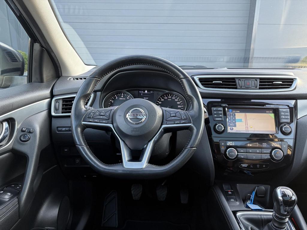 Nissan Qashqai 1.2 N-Connecta 360° Camera,Pano,Navi,Keyless, Auto's, Nissan, Voorwielaandrijving, Stof, Gebruikt, Euro 6