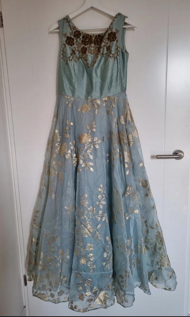 Indiase galajurk / avondjurk – sari style – maat M (38), Kleding | Dames, Maat 38/40 (M), Nieuw, Ophalen of Verzenden, Onder de knie