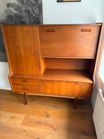 Deens design kast - Vintage teak dressoir/highboard, Ophalen, Gebruikt