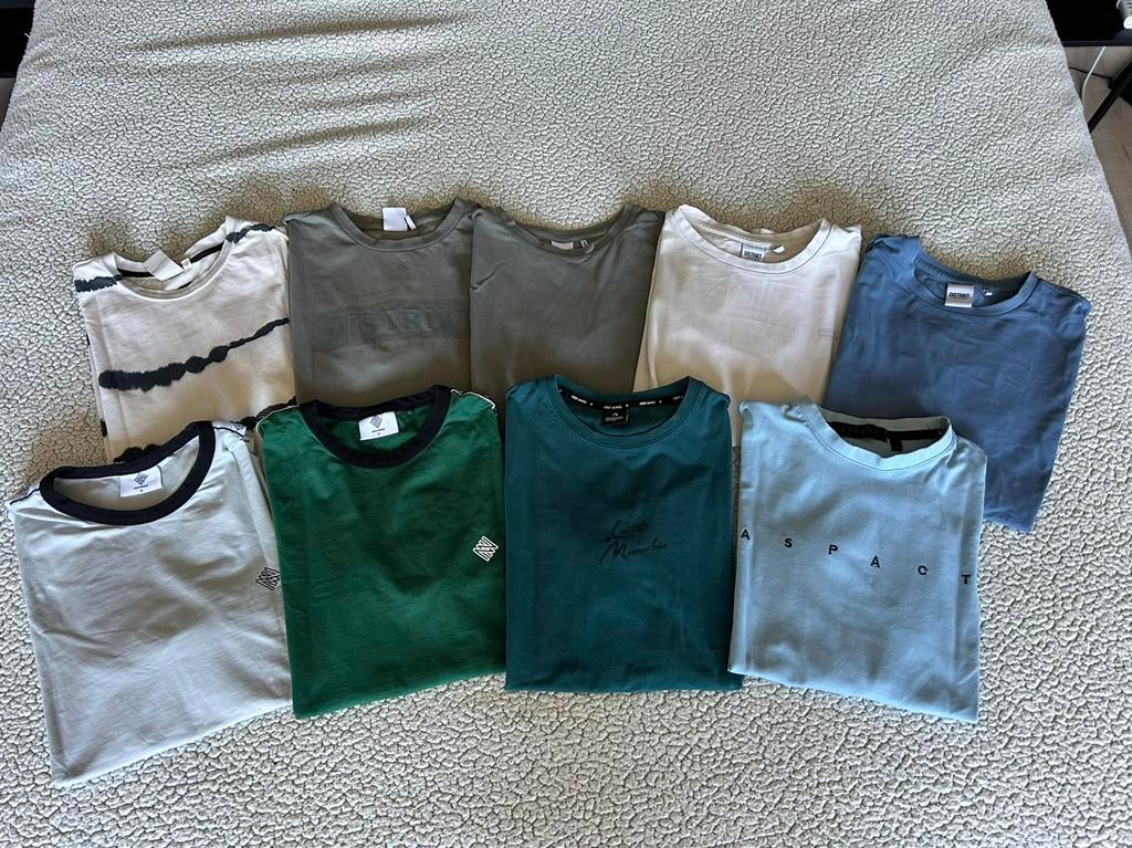 9x heren T-shirt maat M gedragen, Ophalen of Verzenden, Gedragen, Maat 46 (S) of kleiner, Groen