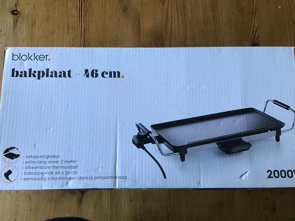 Grilplaat, Witgoed en Apparatuur, Grillplaten, Ophalen of Verzenden, Zo goed als nieuw
