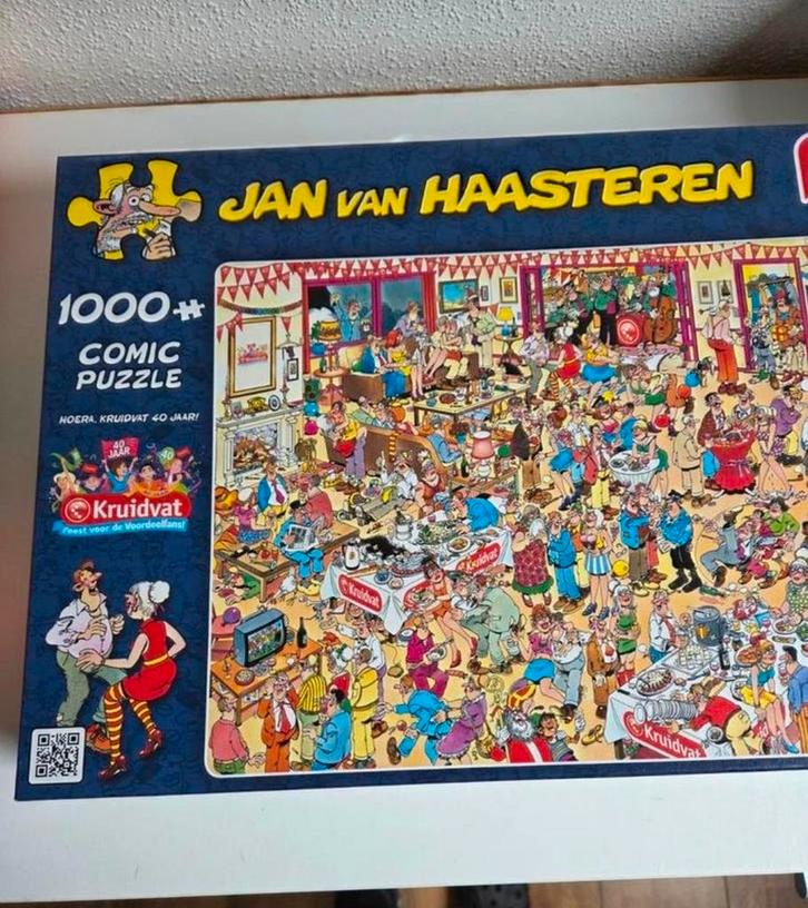 Jan van Haasteren Kruidvat 40 Jaar Comic Puzzel 1000+, Hobby en Vrije tijd, Denksport en Puzzels, Zo goed als nieuw, Legpuzzel
