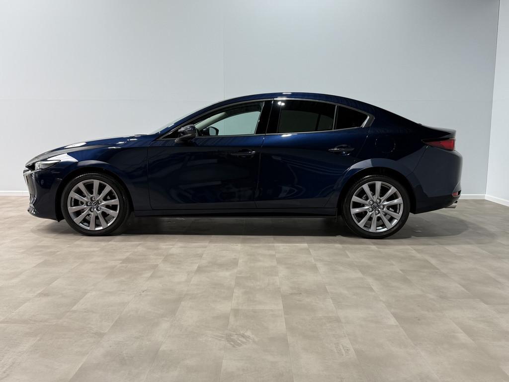 Mazda 3 2.0 e-SkyActiv-G M Hybrid 150 Exclusive-line Comfort, Auto's, Mazda, 4 cilinders, Blauw, Bedrijf, Handgeschakeld