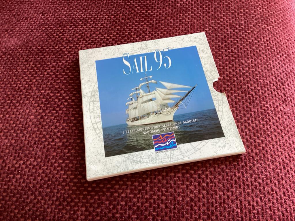 SAIL 95 Amsterdam Betaalmunten Set - 6 Munten, Ophalen, Koningin Beatrix, Overige waardes, Setje