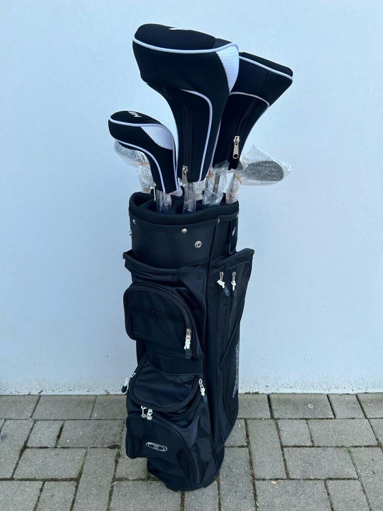 Spalding True Black 14-Delig Golfset Nieuw- Graphite-Cartbag, Sport en Fitness, Golf, Ophalen, Nieuw, Set, Overige merken