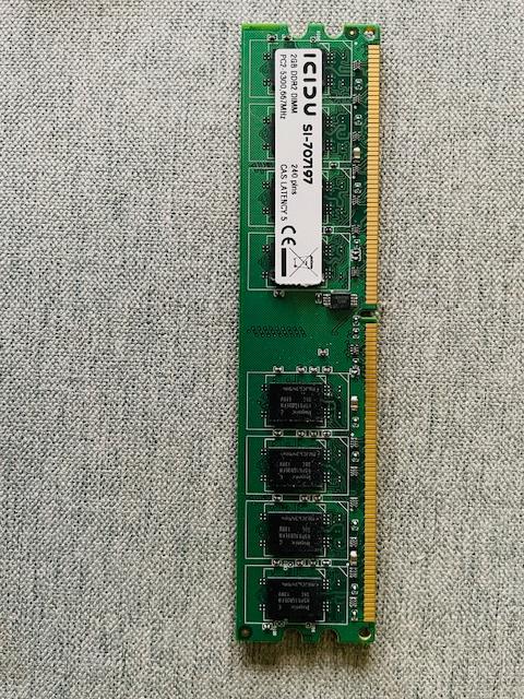 RAM computer geheugen DDR2 DIMM 2GB PC2, Computers en Software, RAM geheugen, Gebruikt, Ophalen of Verzenden, DDR2, Desktop