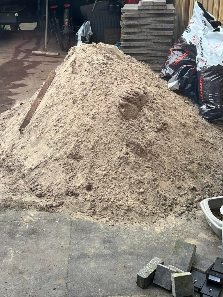 1,5 kuub zand, Tuin en Terras, Zand, Ophalen, Zo goed als nieuw, Ophoogzand
