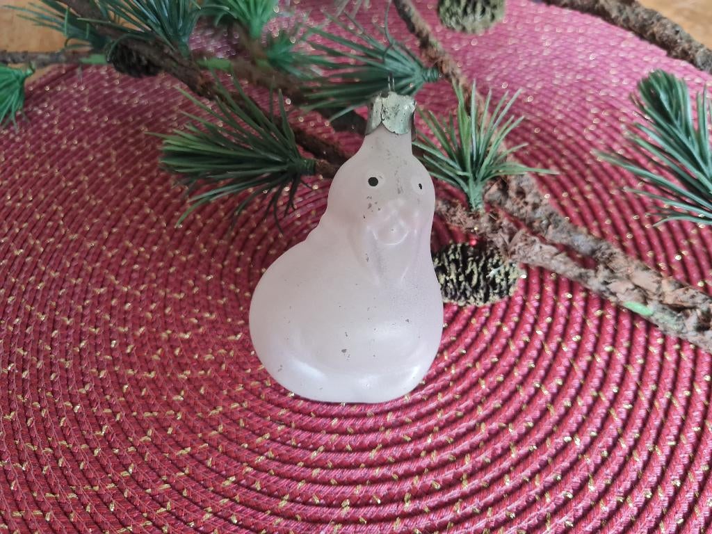 Antieke kerstbal walrus, Ophalen of Verzenden, Gebruikt