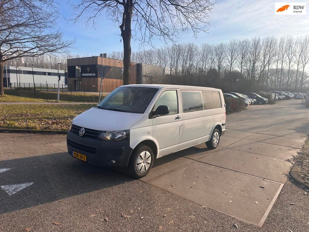 Volkswagen Transporter 2.0 TSI L2H1 Dubbel Cabine.Airco.Airc, Auto's, Bestelauto's, Voorwielaandrijving, Euro 5, Gebruikt, 4 cilinders