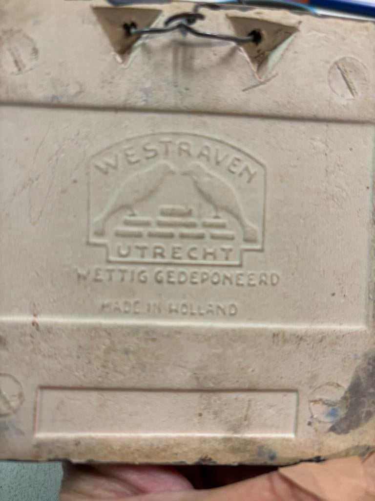 Vintage Westraven Utrecht Tegel met Molenlandschap, Antiek en Kunst, Ophalen of Verzenden