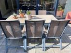 Bois le Duc tuinset voor 6 pers., Ophalen, Gebruikt, 6 zitplaatsen, Aluminium