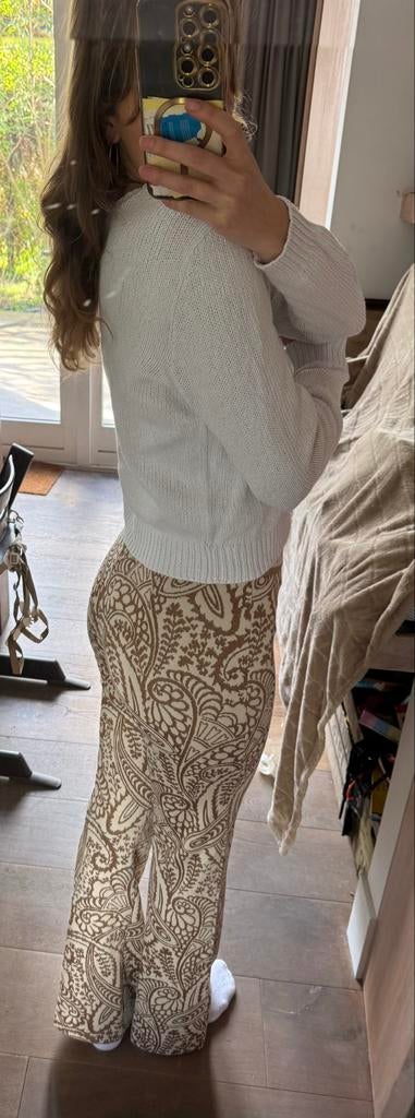 Cambio broek met print, maat S, Beige, Nieuw, Ophalen of Verzenden, Maat 36 (S)