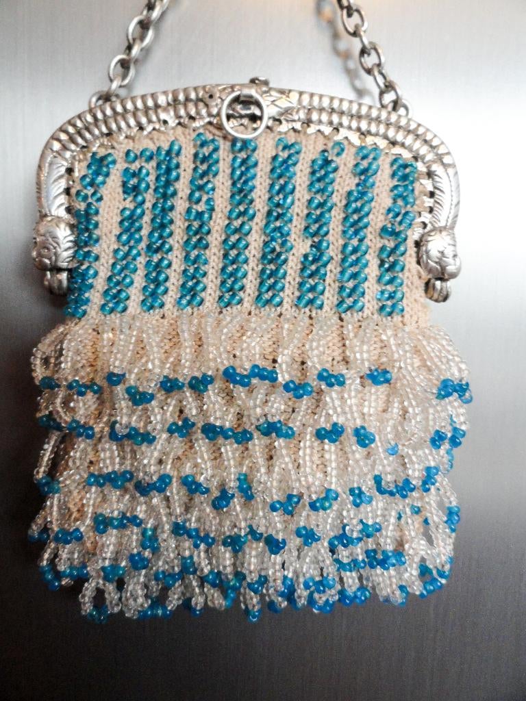 Antiek Zilver beursje  -tasje, Antiek en Kunst, Ophalen of Verzenden, Zilver