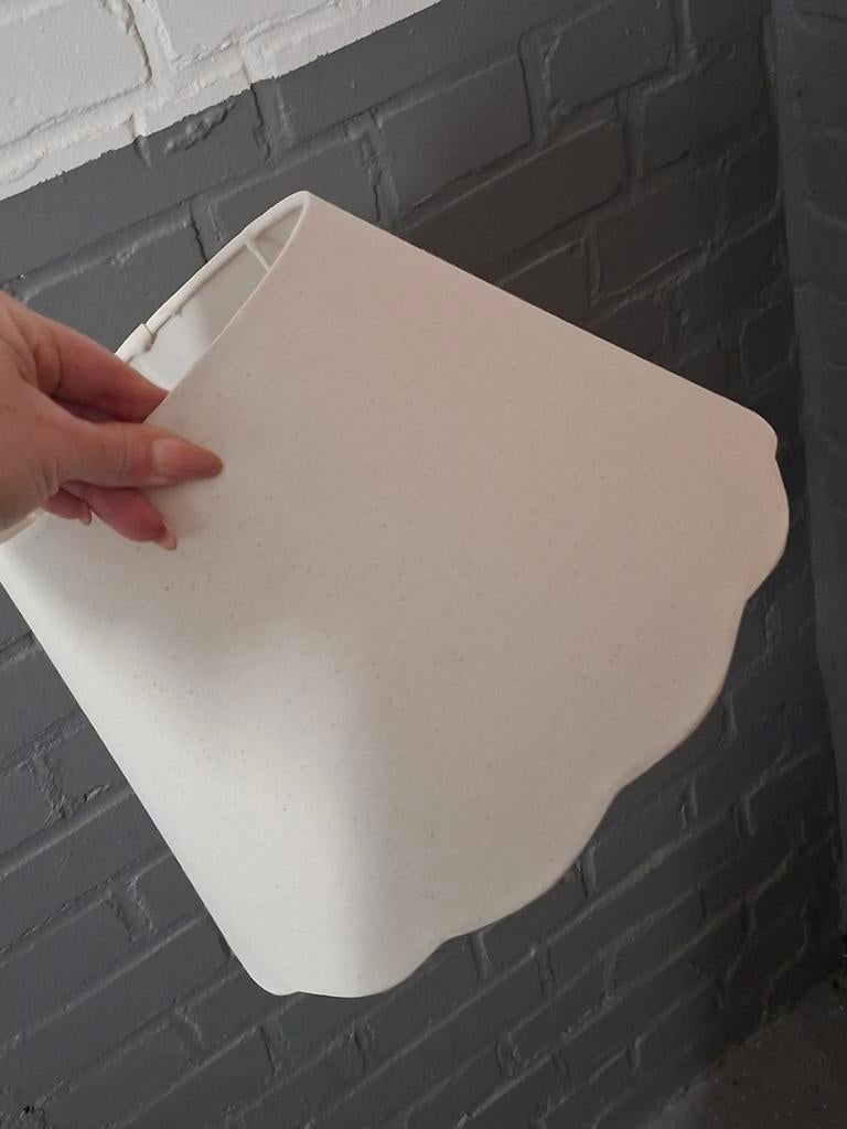 Nieuwe lampenkappen met schulprand - Set van 2, Huis en Inrichting, Nieuw, Ophalen of Verzenden, Crème, Overige vormen