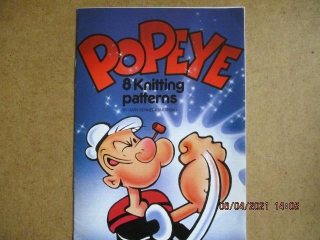 adv0772 popeye knitting patterns engels, Eén stripboek, Ophalen, Gelezen