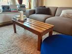 Latten bankje/salontafel, Huis en Inrichting, Tafels | Salontafels, Ophalen, Gebruikt, 100 tot 150 cm, 50 tot 100 cm