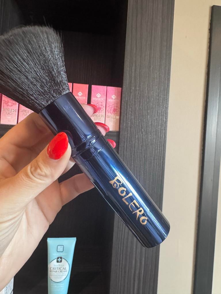 Nieuwe Bolero poeder / bronzer kwasten, Nieuw, Ophalen of Verzenden, Toebehoren, Blauw